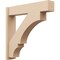 Ekena Millwork 8-in W x 38-in D x 38-in H Balboa Block Rough Cedar Woodgrain TimberThane Outlooker, Primed Tan OUTUR080X38X38BOA44RCPR - alternate 1